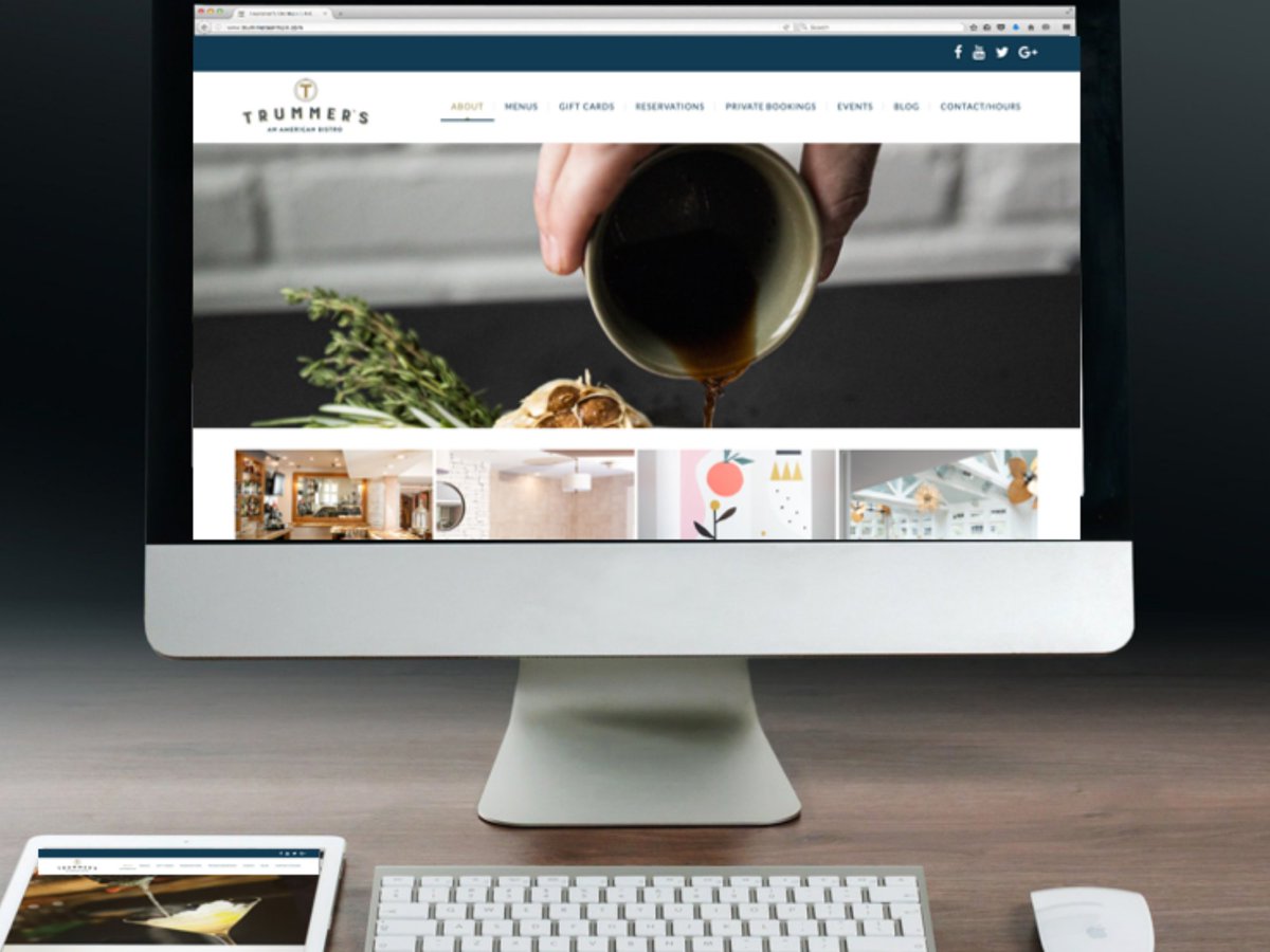 LMMarketingDC's tweet photo. #WebsiteDesign tip of the day: Put priority on using high quality photography. 📸 

@TrummersVA is located in Clifton, VA and is currently offering their to-go menu for curbside pick up and delivery*. Place an order by visiting their website! https://t.co/Xzl6AfuqlV https://t.co/cGD43aYP9M