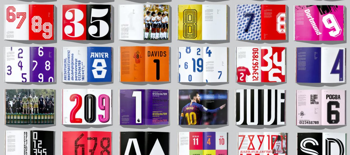 We love #football and #typography So we are MORE than delighted to be reading Rick Banks new book 'The Art of Football'  Check this out <a href="/WeAreTheFSA/">The FSA</a> beautiful examples of typography in football.