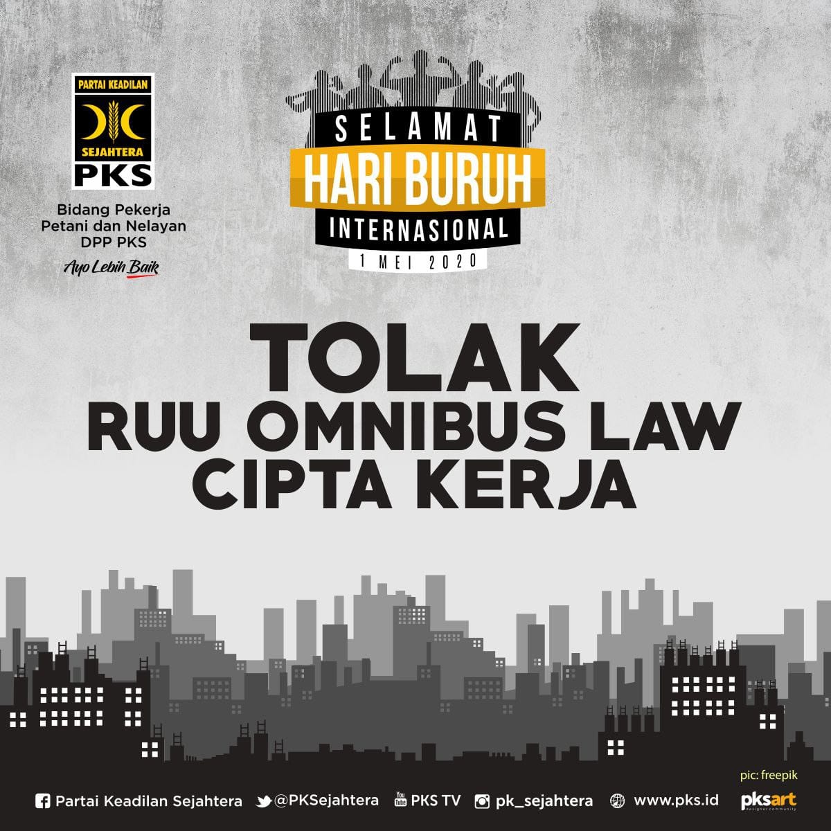 DpcMedansatria's tweet photo. SELAMAT HARI BURUH

LINDUNGI BURUH LOKAL
DEMI BANGSA SEJAHTERA https://t.co/W70tj4A70Q
