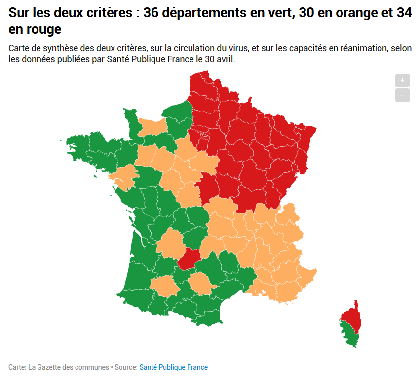 alphoenix's tweet photo. Enfin ! C'est peut-être un détail pour vous, mais j'ai réussi à reproduire les cartes présentées hier par le ministre de la santé, Olivier Véran, à partir des données ouvertes (et publiques) publiées par Santé Publique France et la Drees. https://t.co/G58LU9ifnE