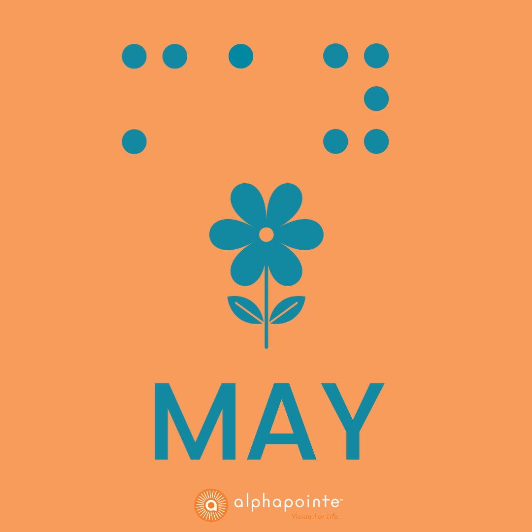 Happy first day of #May! There are many reasons to celebrate this month, like #CincoDeMayo (May 5th), #MothersDay (May 10th), and #MemorialDay (May 25th)! We're also excited for sunshine, fresh flowers, and warmer weather! What are you looking forward to this month?
.
#Braille