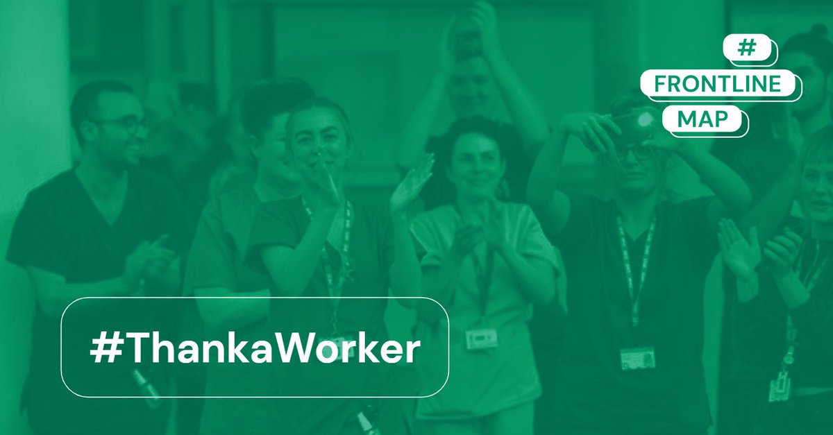 FrontlineMap's tweet photo. #MayDay2020 is International Workers Day, in these times it couldn't be more important. We stand with our NHS and healthcare #frontlineworkers. If you're #HCW in need of #PPE tweet a selfie with #FrontlineMap + #workpostcode +#yourneed or https://t.co/7lfHOYfSz8 #thankaworker https://t.co/EfsqOE8QXt
