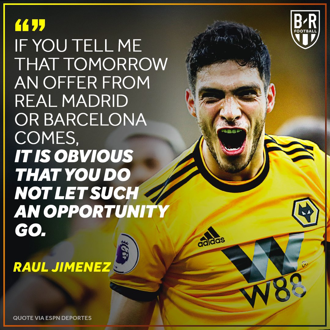 brfootball's tweet image. Raul Jimenez has his eyes set on Barca or Madrid 🔥