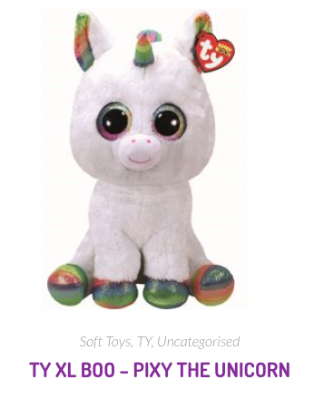 ehcaswell's tweet photo. This Friday, why not take a look at some of our New Lines, especially the ever popular and ever expanding TY Toys range like Pixy The Unicorn? And get your business ready for a big come back! https://t.co/MONsLp5c7a #staysafe #lockdownideas #comebackstronger https://t.co/2UZPF1qlRW