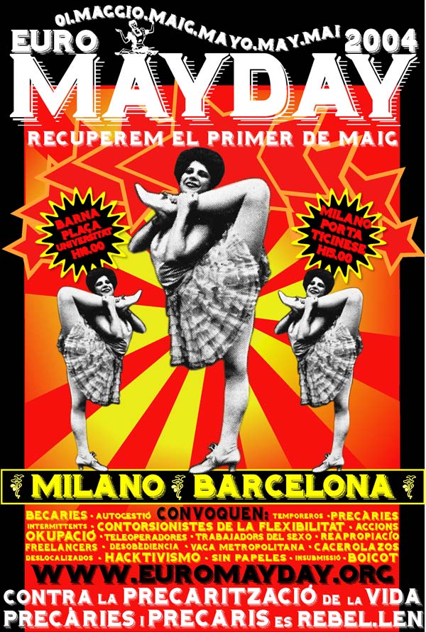 Lleonera's tweet photo. Aquest ha estat el millor cartell per la Mani del 1r de Maig #MayDay004 algú ho havia de dir #ArqueologiaMayDay #Flexworkers contorsionistes de la #Precarietat estem igual o pitjor... #1deMaig cc @sweenaz @perealbiac @nilska @marvinl00ney @txa @AVidorra @Hibai_ @onabros https://t.co/UOVNGfCBdR