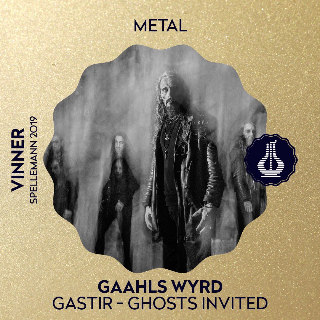 Vinner av #Spellemann2019 i kategorien «Metal» er Gaahls Wyrd. Gratulerer!