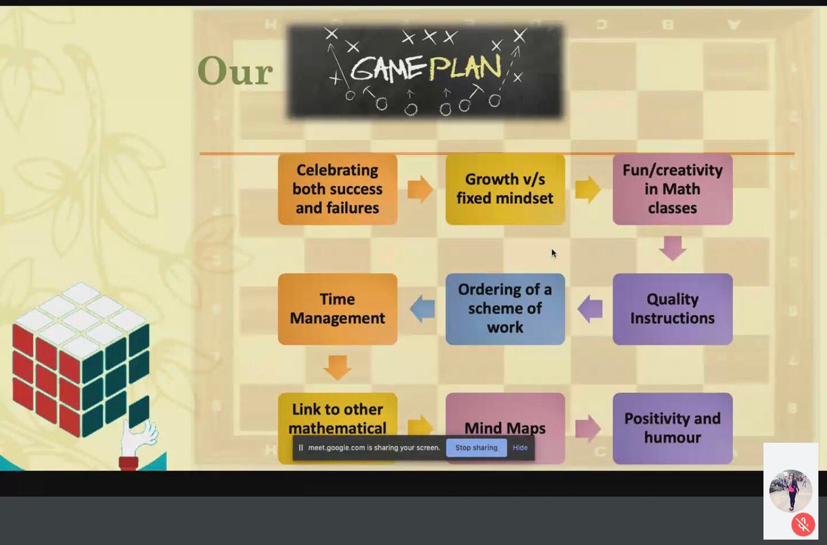 My takeaway from The webinar “ ideas to remove fear of mathematics” conducted by #EdChatIndia and gratitude @DivyaKa42842603 for  sharing the best practices &amp; strategies in the field of mathematics by which one can reduce the anxiety of mathematics in their learners