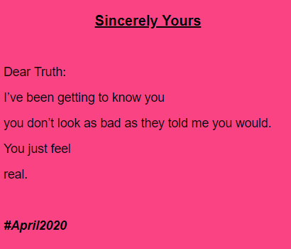 BeautifulM_sa's tweet image. Some stuff that was on my chest last month. 

More April feels here: beautifulmess.co.za/feels/

#April2020