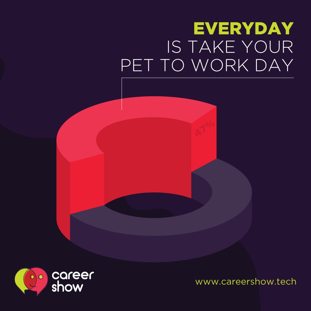 careershowtech's tweet photo. Everyday is Take Your Pet To Work Day at nearly half of Inc.’s Best Workplaces list of 286 companies. 
What employee benefits strategies do you have? 🤔

#careershowtech https://t.co/onAe9Lr1uJ