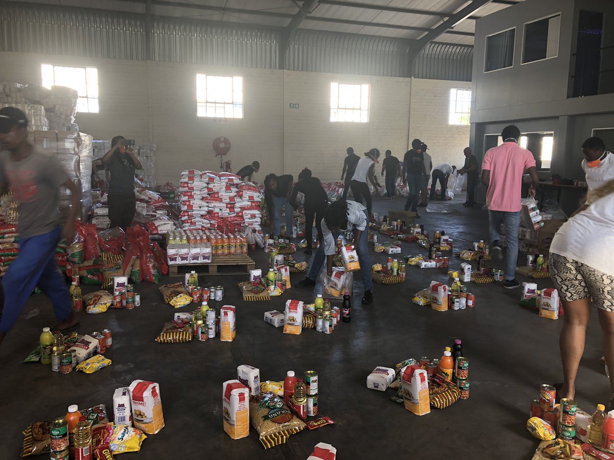 CoFeedNam's tweet photo. Team &amp; volunteers of #CoFeedNam start and finish a marathon task of packing 300 food parcels for groups and families in the Cymot warehouse, ready for distribution tomorrow. Great job, y’all! https://t.co/toAzTGh2bX