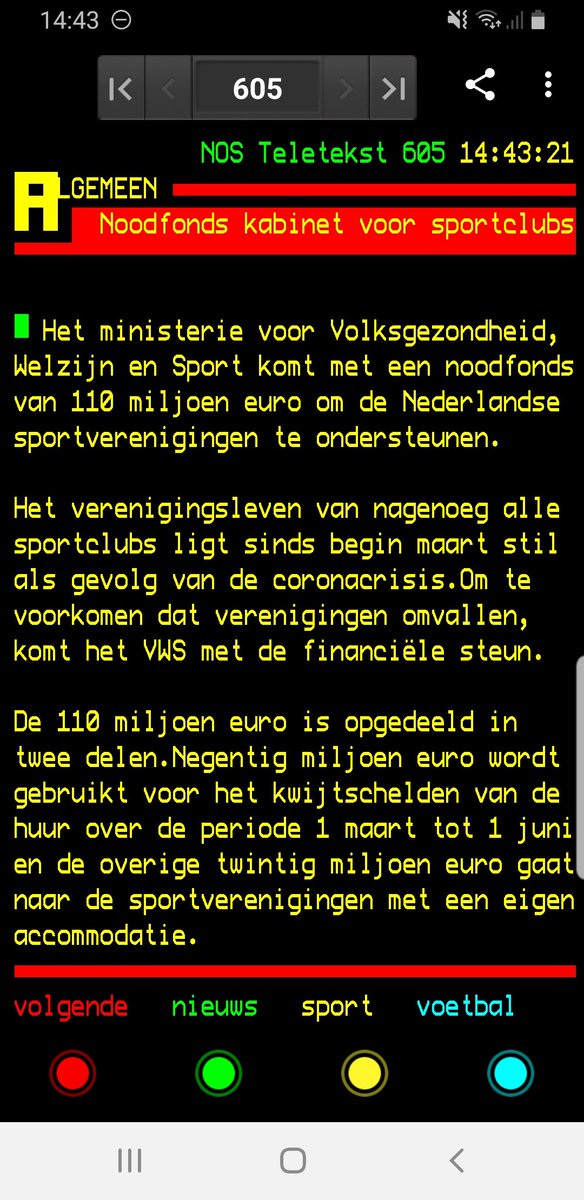 Noodfonds kabinet voor sportclubs 
#110miljoen #blijffit #blijflid