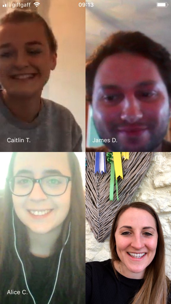 We may not be able to see our trainees in person but we have still being having face-to-face sessions online - here’s a snap shot from a secondary group call this morning! #workingfromhome #teachershelpingteachers #GetIntoTeaching