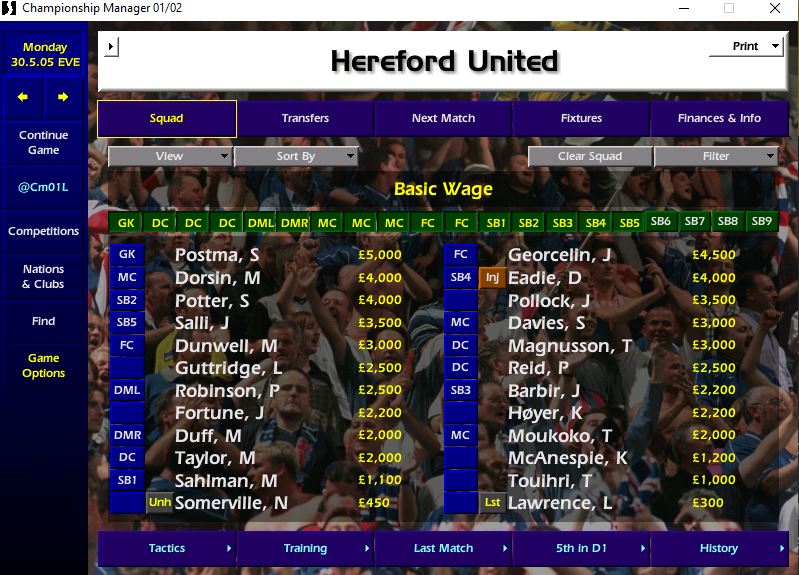 Cm01L's tweet photo. #cm0102therace #day12

Well we've made to the promised land but did it in the hardest way imaginable with a 10-man playoff win! 

Decent little squad, payroll well in check too, £5k p/w is biggest wage. Premier League here we come! https://t.co/tG09LDNXI9