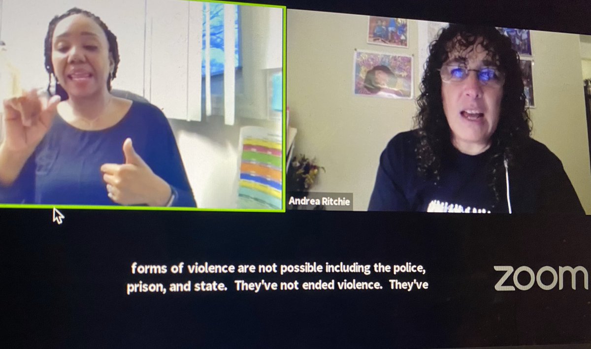 Abolition feminism believes we need to end all forms of violence and build a society where all forms of violence are not possible, including the police, prison, and state. 

-Andrea Ritchie, @dreanyc123
#AbolitionFeminism #INCITE20