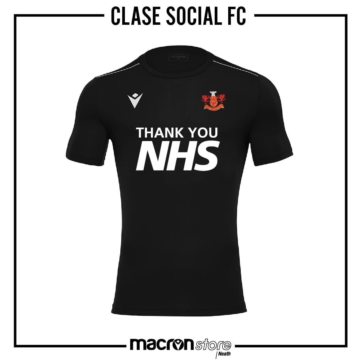 We have joined in the support of our NHS by having the ‘Thank You NHS’ shirts made for us by <a href="/MacronNeath/">Macron Sports Hub Neath</a> .

Shirts are £10 and can be ordered through the club. 

A percentage of proceeds going to the NHS.

#staysafe #uppaclase❤️🖤