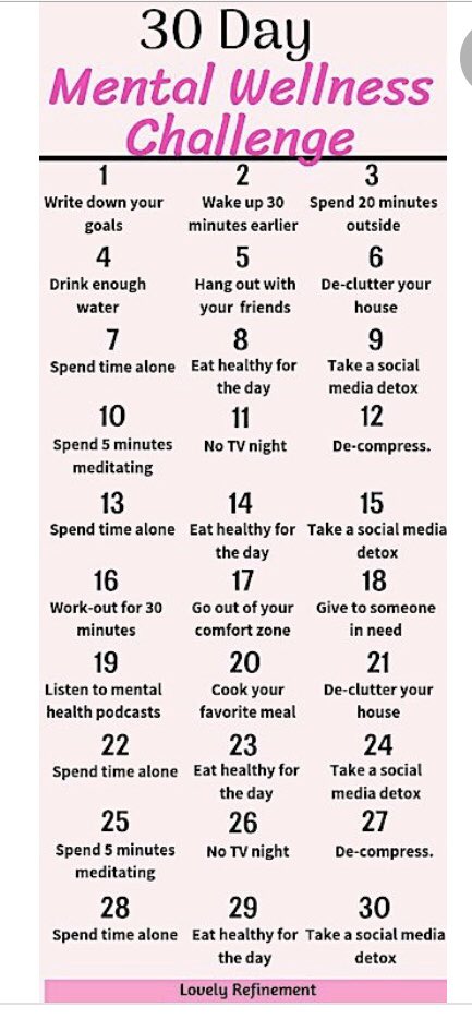 BBHHSCounselors's tweet photo. May is Mental Health Awareness Month! Let’s take part in this 30 day challenge to honor ourselves and thrive from the inside! #thriveinside https://t.co/XYnYR5x4x8