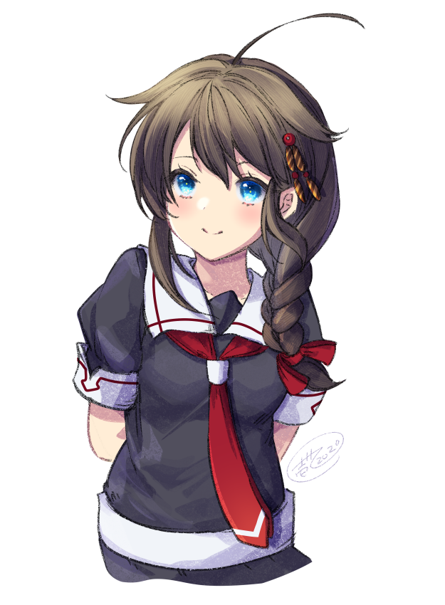艦これ「去年描いた時雨とこの間描いた時雨で画力比較。 #艦これ 」|壱十九 / illustratorのイラスト
