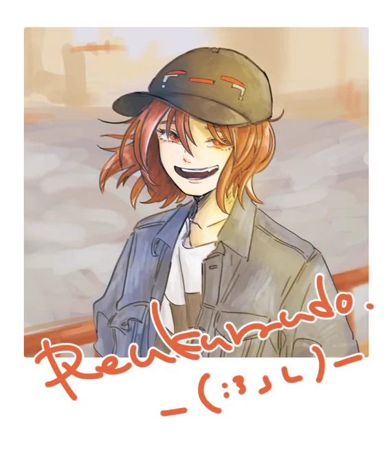 最近描いたやつチェキ風にしてみた。? 