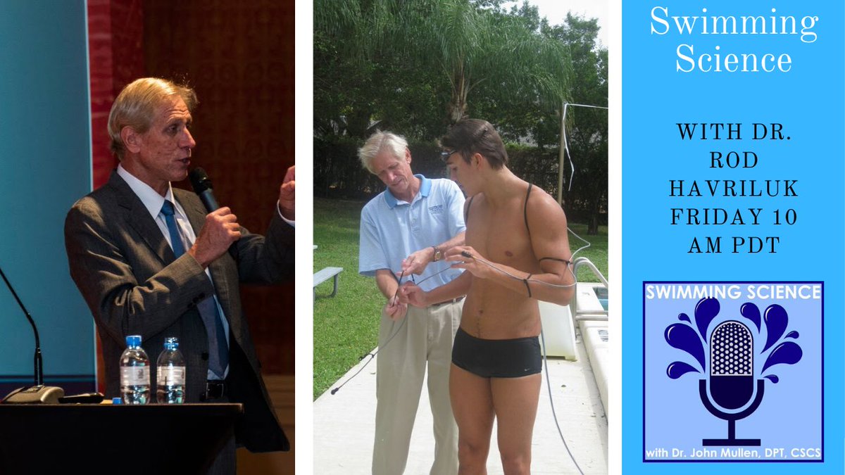 10 am PDT TODAY! Live with Dr. Rod Havriluk. An internationally-recognized expert on swimming technique. Has helped improve times for every level of swimmer, including Olympians, while working with teams and individual swimmers in more than 20 countries. facebook.com/swimmingscienc…