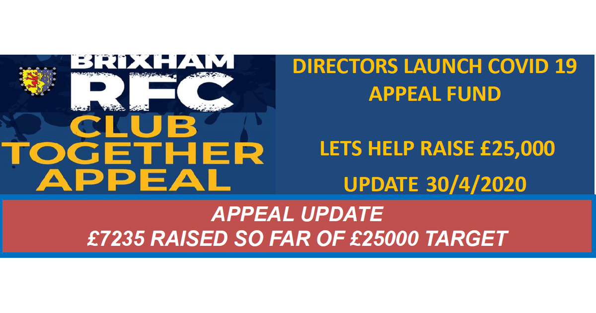 APPEAL UPDATE
brixhamrfc.co.uk/news/appeal-up…