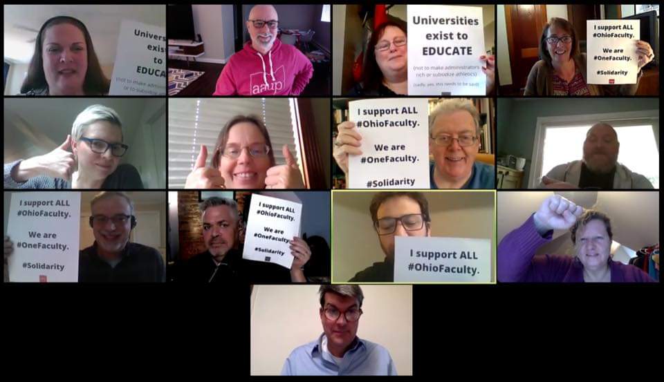 Ohio Conference AAUP (@ohaaup) on Twitter photo Some of our <a href="/AAUPUC/">AAUP-UC Chapter</a> members showing #Solidarity! #OhioFaculty #OneFaculty #RedforEd Some of our <a href="/AAUPUC/">AAUP-UC Chapter</a> members showing #Solidarity! #OhioFaculty #OneFaculty #RedforEd