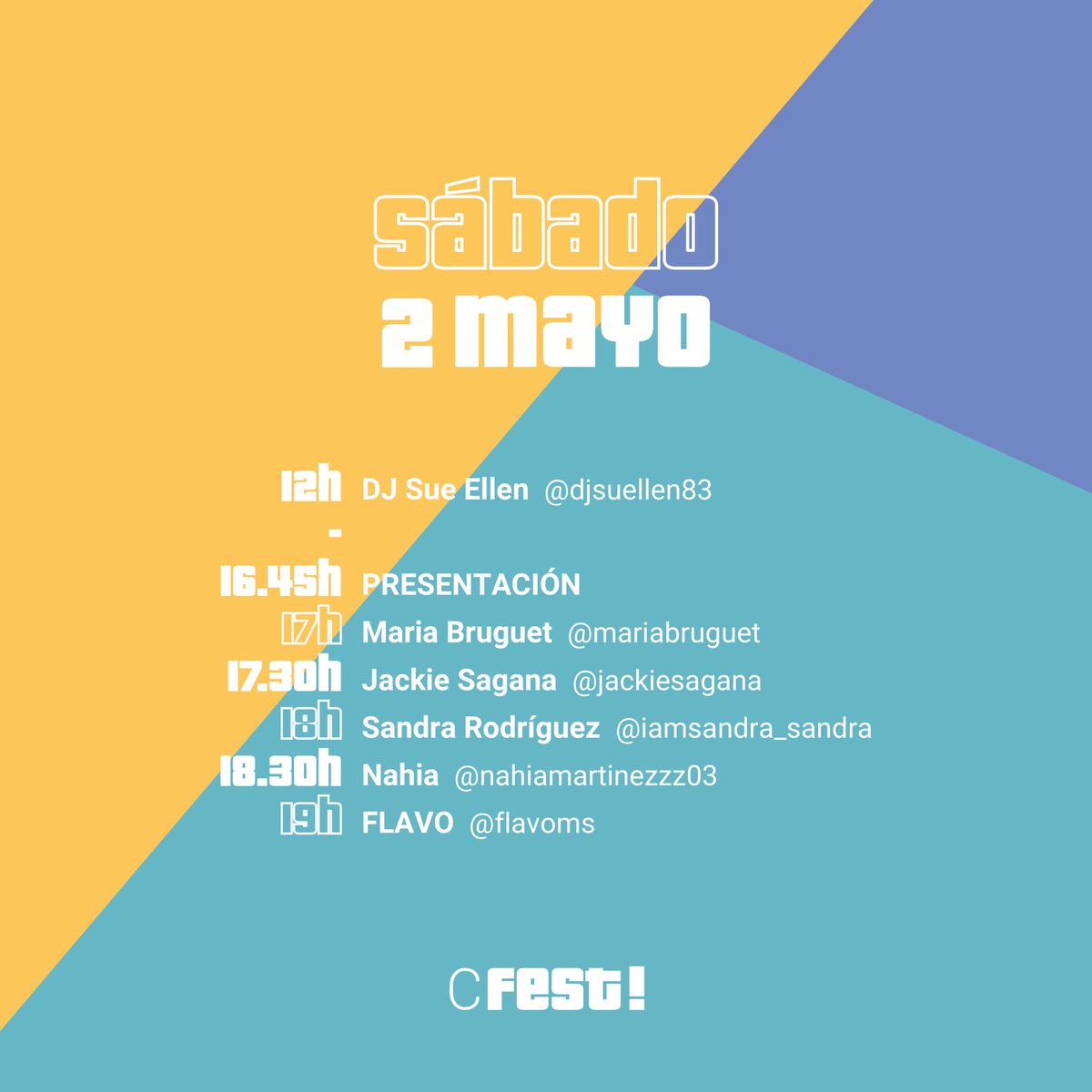 baresibares's tweet photo. 🟠 MAÑANA Sábado 2 de mayo a las 12h ARRANCAMOS en directo con una sesión para tomar el vermut con energía y seguimos por la tarde a partir de las 16.45h 👏🔥 ⠀
#ConfinaFest20 #CFest #SomosArte https://t.co/WT5FkQhAc9
