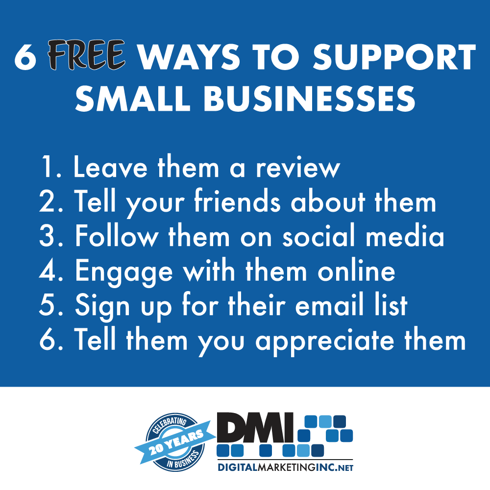 DMI_KC's tweet photo. Small businesses need our help now more than ever. Help doesn't necessarily have to be financial either. Show your support for your favorite businesses by engaging with them online! https://t.co/bfS87Vrfjs