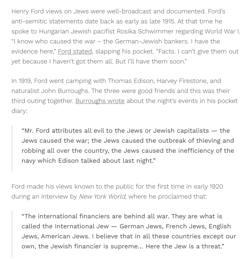 Going back to Ford, the work that he based "The International Jew" on was a fabrication of the Tsar's secret police, a twisted parody of Maurice Joly's satirical "A Dialogue in Hell between Machiavelli and Montesquieu." http://pdfs.jta.org/1968/1968-01-19_014.pdf http://web.archive.org/web/20160625152757/https://alphonsevanworden.tumblr.com/post/146430343445/the-protocols-of-the-learned-lacanian-of