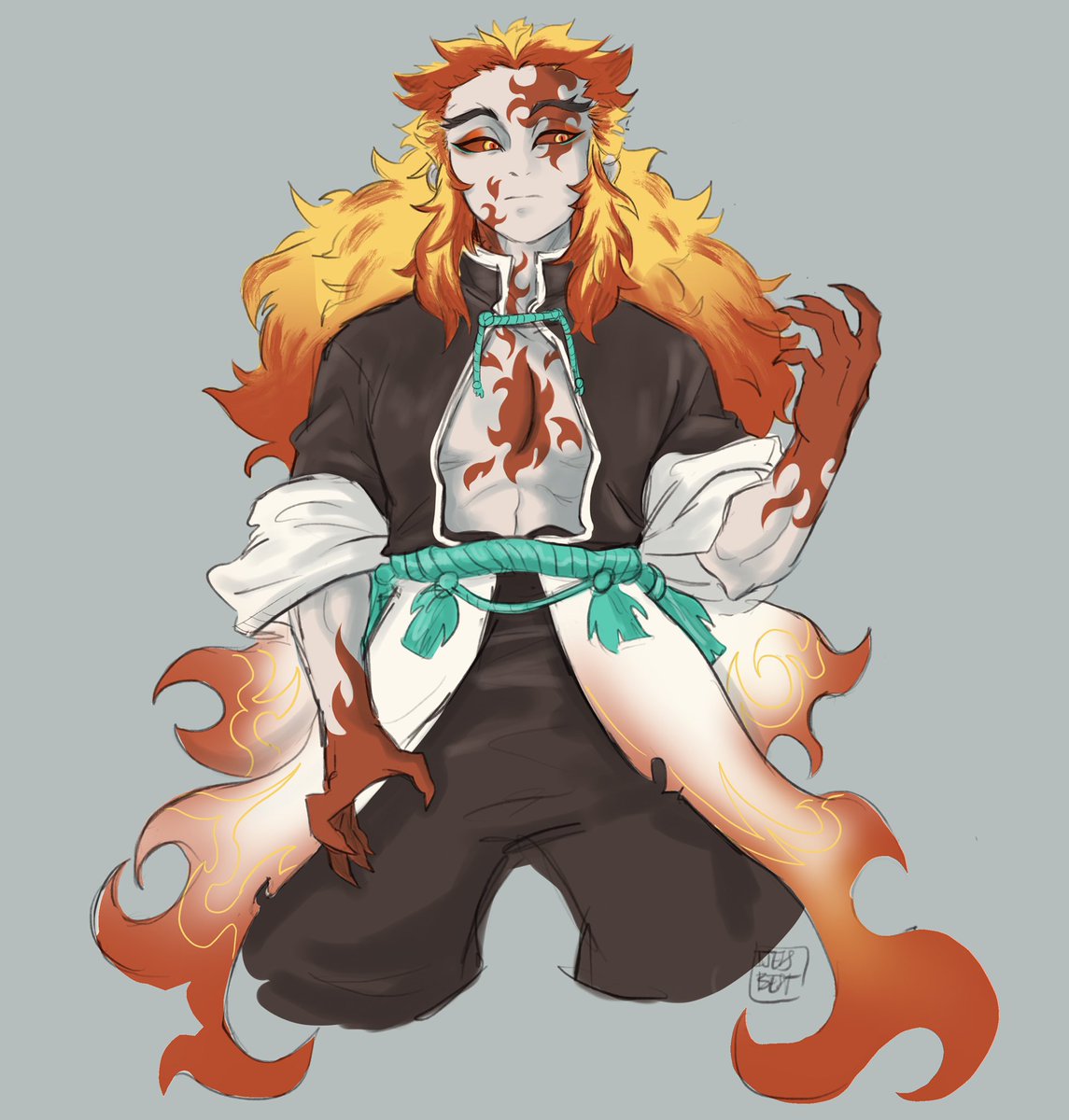 I just wanted to draw Rengoku as a demon. This makes Akaza really happy
#DemonSlayer #kimetsunoyaiba 