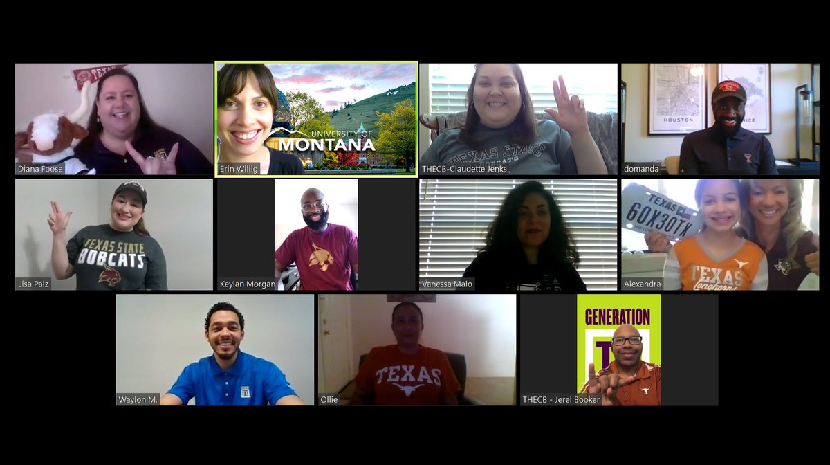 GenerationTexas's tweet photo. The College Readiness and Success(CRS) team at @TXHigherEdBoard has joined in the celebration of #GenTXDay. CRS is showing their support of your decision #Classof2020 to further your education and wish you all good luck in the future. #GenTX #DecisionDay2020 https://t.co/v9Wo9h9plH