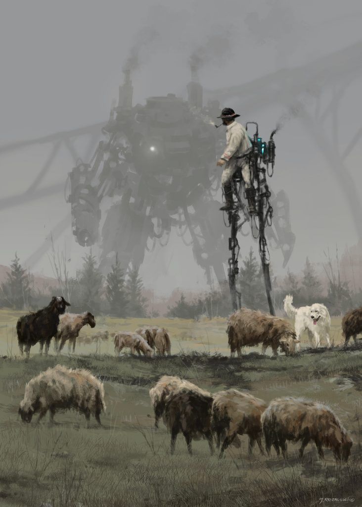 MateuilB's tweet photo. Vous connaissez le travail de Jakub Rozalski constituant une dystopie des années 20 ? https://t.co/BakWBr8idr