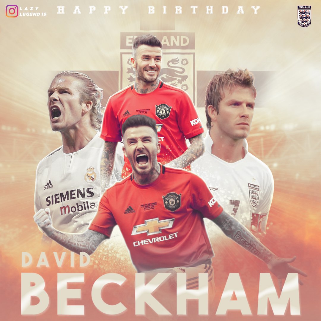 THE LEGEND 🤩🌟  #DavidBeckham #HBD #MAY2 #ManchesterUnited #RedDevils #MUFC