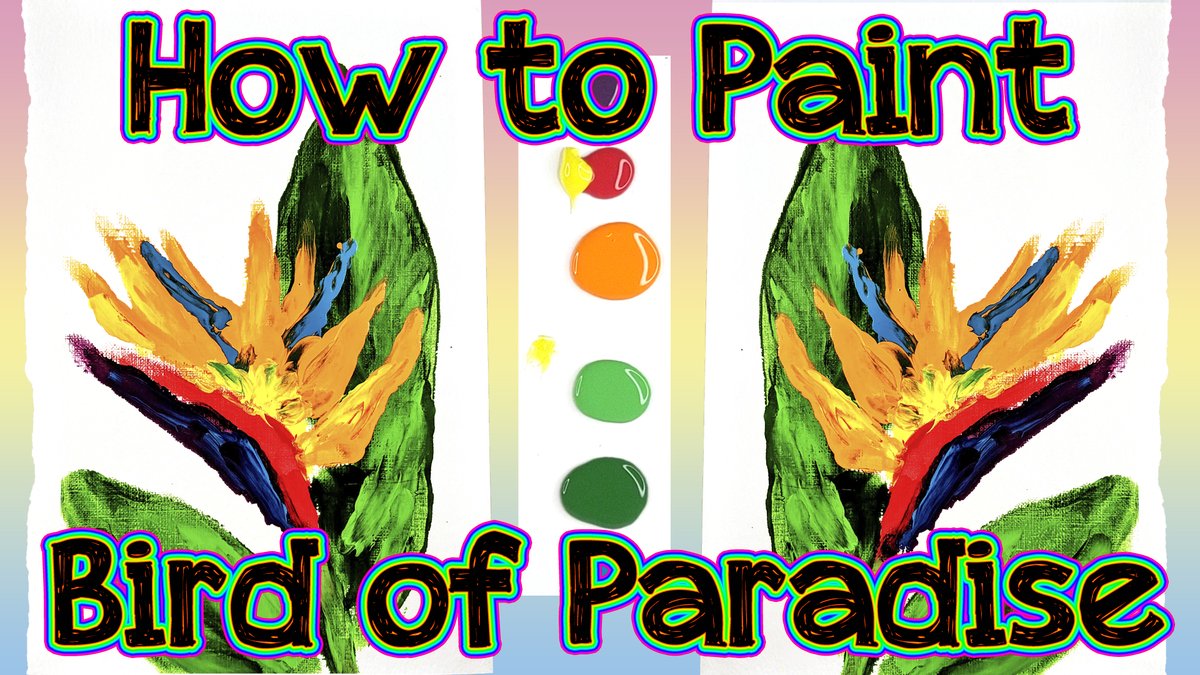 fingerpaintstar's tweet photo. How to Finger Paint #BirdOfParadise #Flower 💐 #cute and #colorful 💚 Easy and Fun! #funart #flowers #Wildflower 
Here: https://t.co/ZeSKh7C5uv https://t.co/0oj9O6joSN