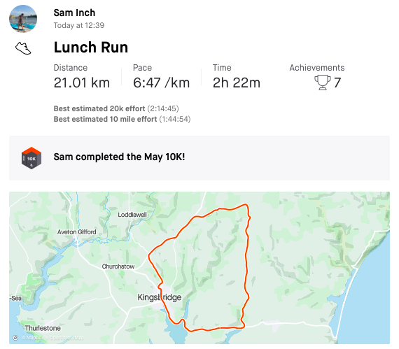 SalcombeTownFC's tweet photo. We are in to Scotland!!! 

STFC 1407km (Land's End to John O'Groats) run update from DAY ELEVEN:

Another 58.5km completed bringing total to 820km.

Map shows where we are up to on the route and pictures of the runs also included.

Donate to the NHS....

https://t.co/mpLpEuEI2g https://t.co/29aQpJYamk