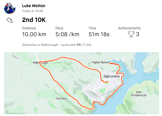 SalcombeTownFC's tweet photo. We are in to Scotland!!! 

STFC 1407km (Land's End to John O'Groats) run update from DAY ELEVEN:

Another 58.5km completed bringing total to 820km.

Map shows where we are up to on the route and pictures of the runs also included.

Donate to the NHS....

https://t.co/mpLpEuEI2g https://t.co/29aQpJYamk