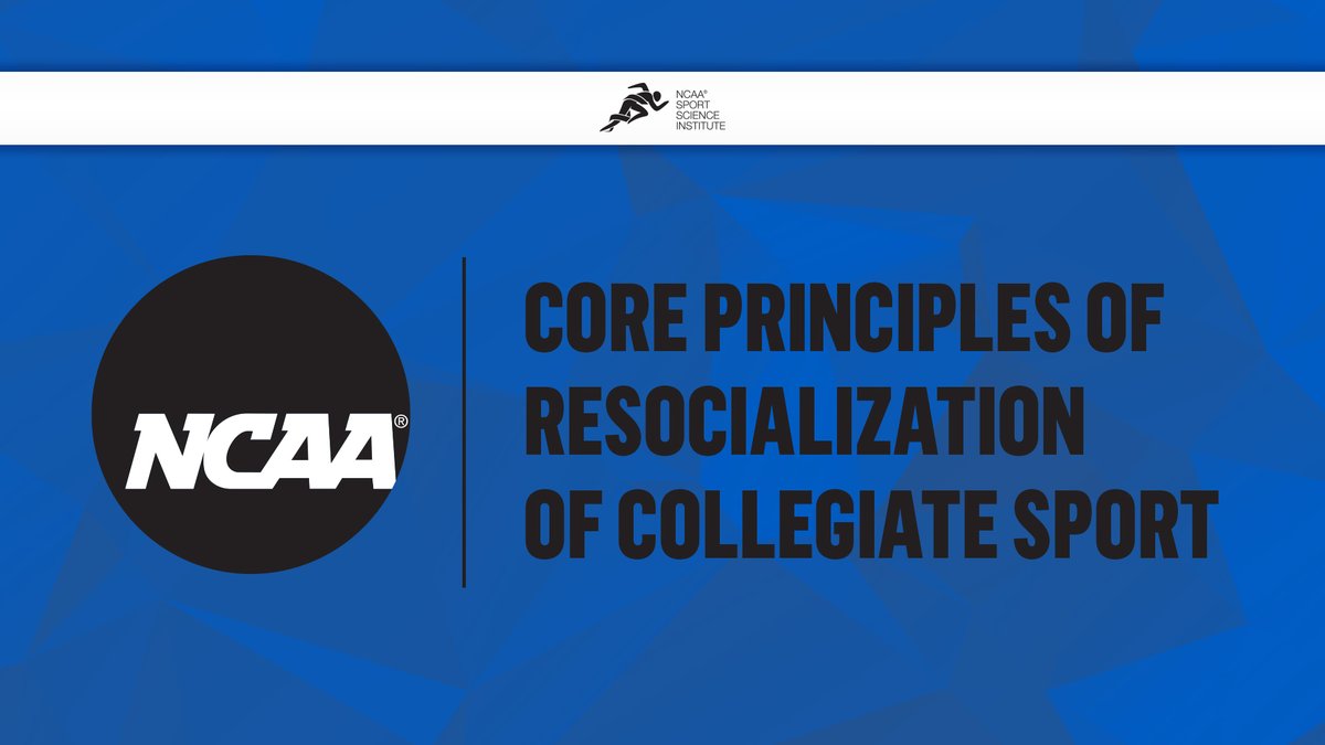 NCAA_SSI's tweet image. What will the return of NCAA sports look like?

The NCAA's COVID-19 advisory panel, led by Dr. Brian Hainline, has put together nine core principles to help guide institutions as they answer these challenging questions: on.ncaa.com/resocialization