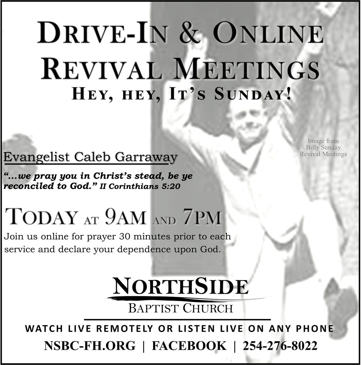 NOLANVILLE FOR CHRIST
Join us at nsbc-fh.org

 "But we had the sentence of death in ourselves, that we should not trust in ourselves, but in God which raiseth the dead:" 2 Corinthians 1:9