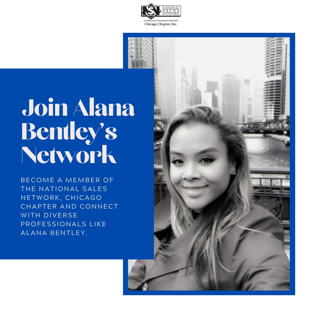 NSNChicago's tweet photo. Meet our May Member of the Month Alana Bentley. Alana is a Territory Sales Executive who is quickly climbing the corporate sales ladder. She is a new member of our organization who is giving back to NSN Chicago as an active volunteer and leader within our Membership committee. https://t.co/KEWxKr4Ts7