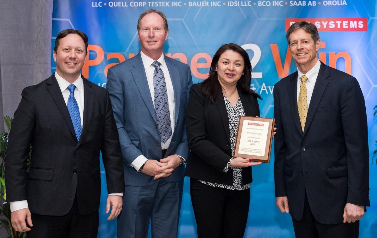 For the 2nd Consecutive year, APC Filtration has received the Gold Tier Supplier Award from BAE Systems'! APC was awarded for our exceptional performance and contributions to supply chain success in 2019. #BAESystems #Award #airfilters #airquality ow.ly/kShs30qCcQx