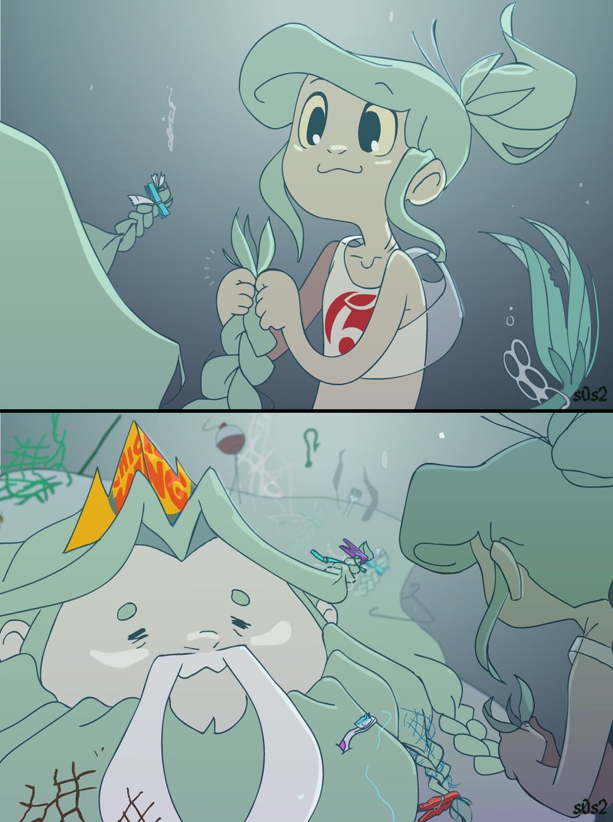 s0s2's tweet photo. Pegtails 🐠💇‍♀️
#thelittletrashmaid #trashmaid #mermaid #savetheplanet 
Early access and more on Patreon https://t.co/g99gvPkZBF https://t.co/2IbCoX4I0H