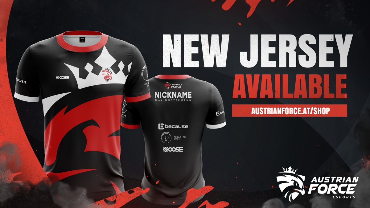AustrianForce's tweet photo. Mit unserem Rebranding darf natürlich ein neues Jersey-Design nicht fehlen🥰. Mit Unterstützung von @redbullAustria und @XOOSEtweet  freuen wir uns, euch das neue Design vorstellen zu können. Wie findet ihr es?
#AFWIN #verleihtflügel

https://t.co/SCBXtvjeIB https://t.co/y7FiSrp6al