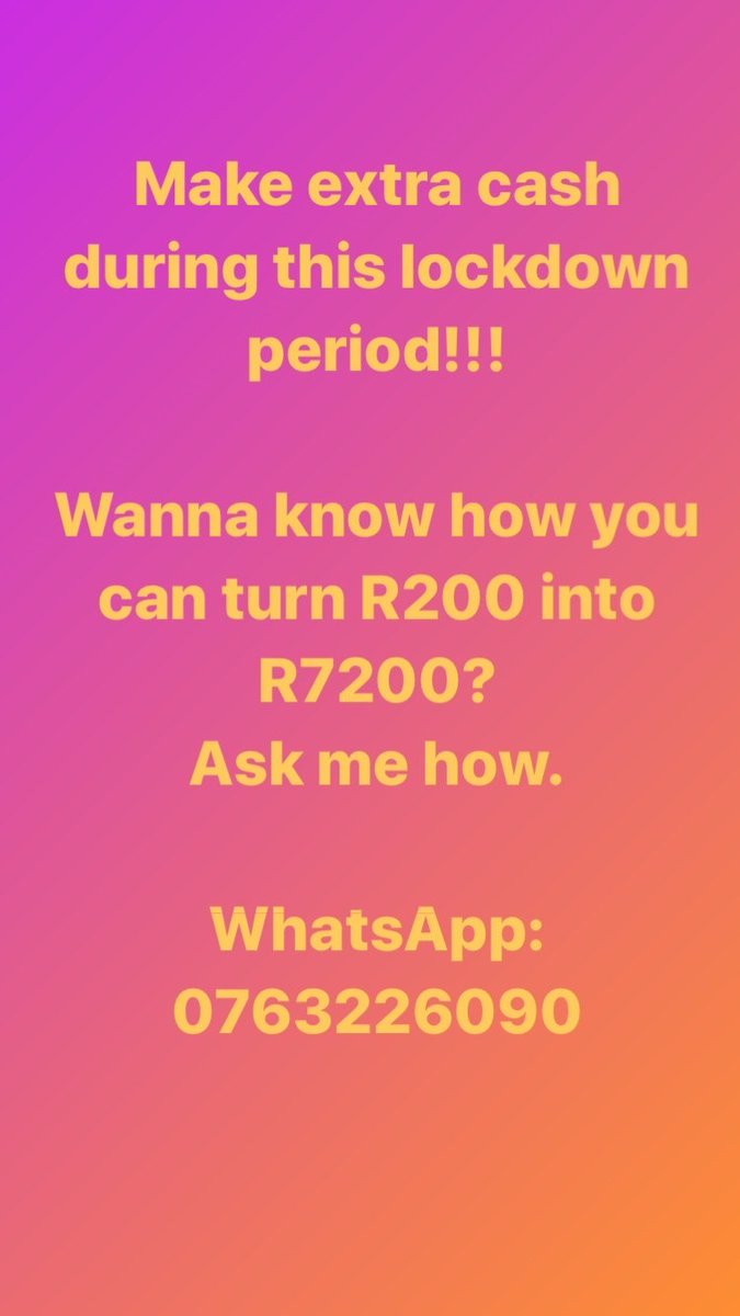 Ndumee2's tweet photo. Bank balance booster.💃🏼💃🏼💃🏼

#money in crew

Joining fee of just R200>>R7200
Ask me how.  WhatsApp 0763226090 https://t.co/JczU1fBq1c