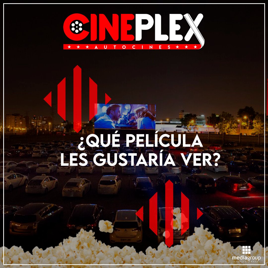 MediagroupPY's tweet photo. Mientras preparamos todo, queremos leer sus opiniones! 👀
Cuéntennos qué clase de películas les gustar ver en #CineplexAutocines. https://t.co/HAwU8GN5MB