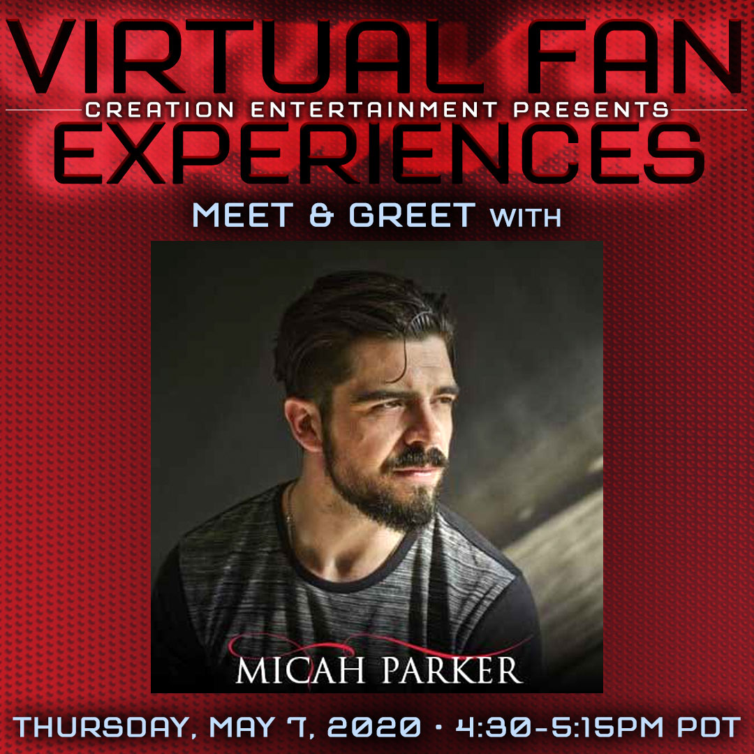 MEET AND GREET WITH <a href="/MicahJoeParker/">Micah Parker</a> : Bidding is LIVE for this event - an exclusive virtual chat. Limited to 10 people. #CreationVirtualCon
Date: Thursday, May 7, 2020
Time: 4:30 – 5:15 PM PDT
tinyurl.com/ya75wozw 
Auction will close Monday, May 4, at 10:45 AM PDT
