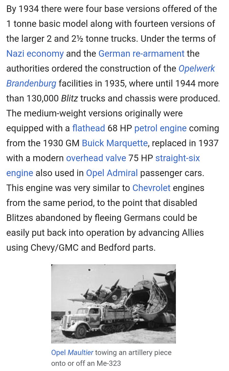 In 1931, GM completed their acquisition of Opel, while Ford built their Ford Werke in Cologne. Together, GM and Ford built most of the trucks that were the backbone of the Wehrmacht.  https://books.google.com/books?id=fHYh1QxFnFwC&lpg=PP1&dq=Opel%20and%20GM&lr&pg=PA1#v=onepage&q&f=false