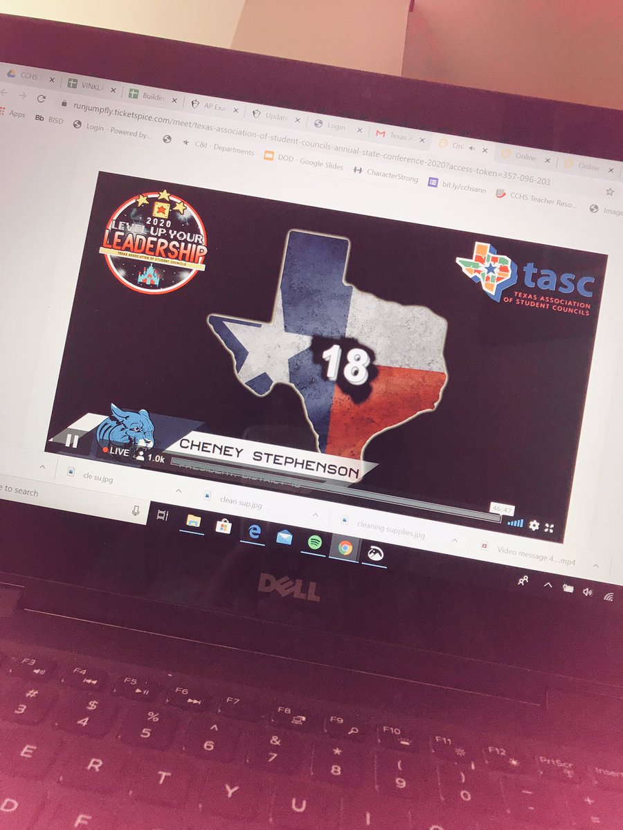 Creek Stuco reppin <a href="/TASCDistrict18/">TASC District 18</a> at <a href="/TASC_StuCo/">TASC</a> state 🔅VIRTUAL🔅conference! 🙌🏼#LevelUpYourLeadership