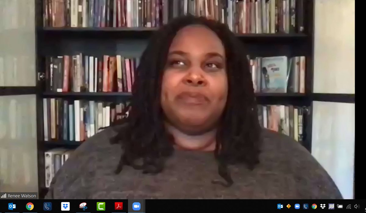 So excited to be sharing this virtual author visit with many of our <a href="/pseexplorers/">Pine Shadows</a>! "Don't be afraid to tell your own story!" - <a href="/reneewauthor/">Renée Watson</a>