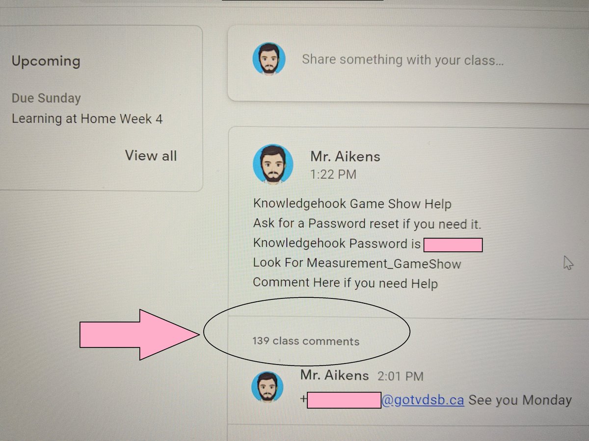 First successful @knowledgehook Game Show while  learning from home continues. Plus a new Google Classroom record for comments while taking part in the Math activity. 139! Thanks to all the students who participated. @EastCarlingPS @GoogleForEdu @TVDSBmath