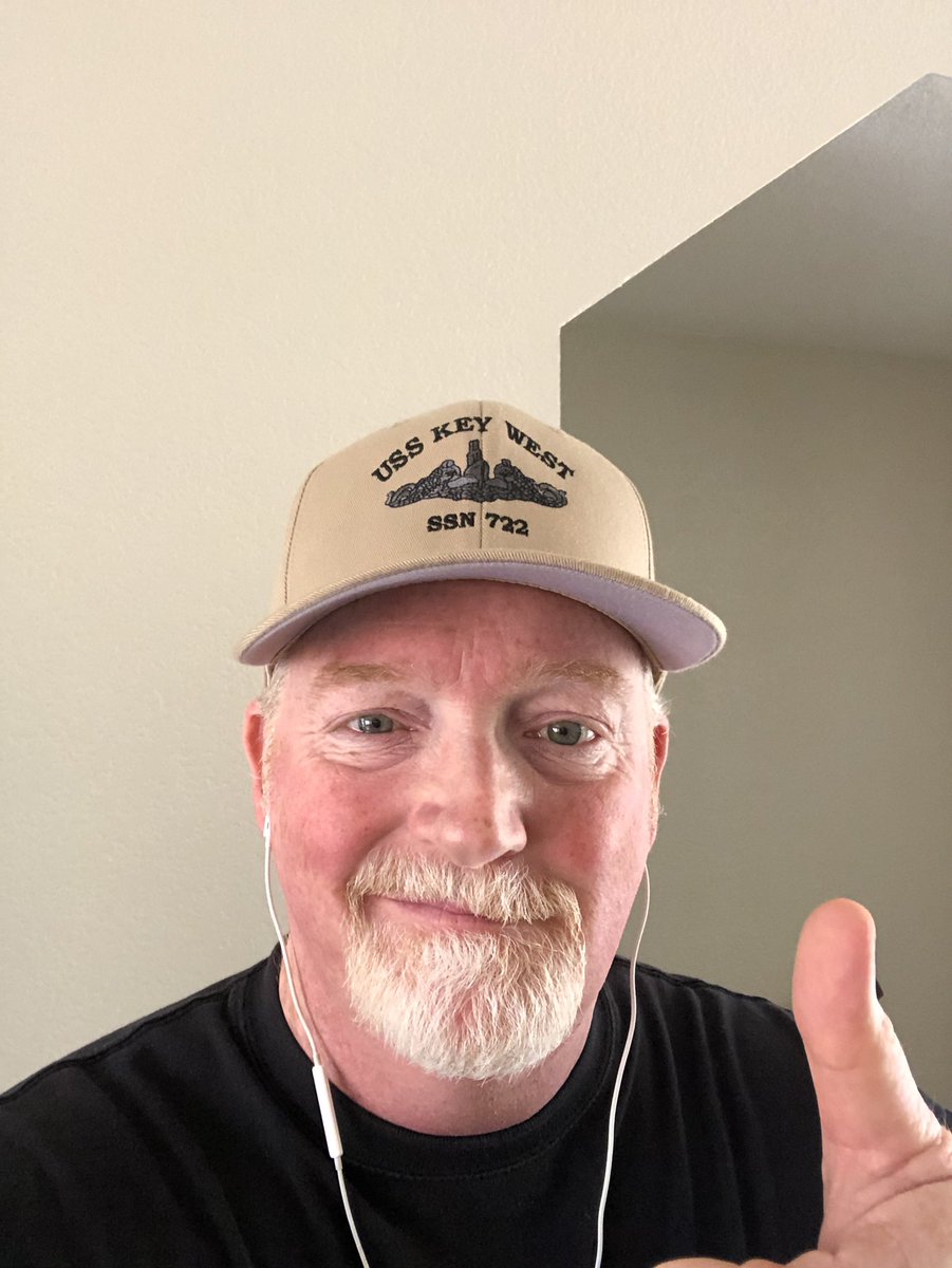 It's Fast Attack Friday in the house. Wearing my son's sub hat while he is on deployment somewhere under he ocean. #USSKeyWest