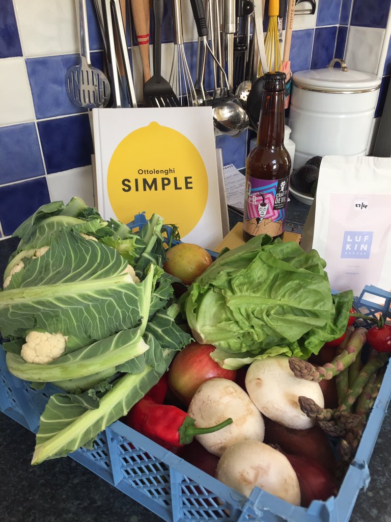 RobChapman_Co's tweet photo. Pleased to support #local #Cardiff #independents . #Vegbox from @Kemispontcanna , fresh ground coffee from @lufkincoffee , beer from @craftycellar .And tonight, “date night”, after cooking all week, enjoyed wonderful “take-away” from #CinnamonTree . #Supportinglocalindependents https://t.co/JWjdlP21MJ
